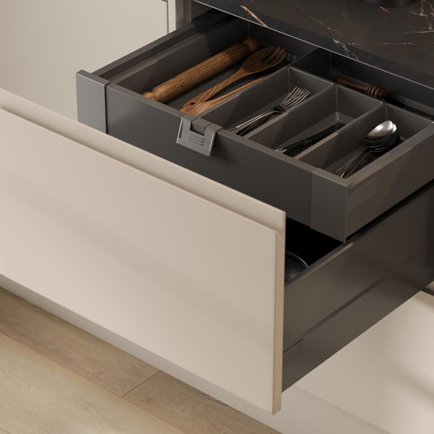 Clerkenwell Super Matt Sandstone Drawer Storage