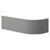 Frome Matt Dove Grey 563mm x 165mm x 18mm Curved Plinth