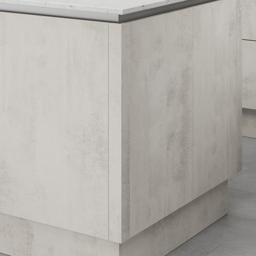 Hockley Textured White Stone 716mm x 50.5mm Full Height Square External Base Corner Post