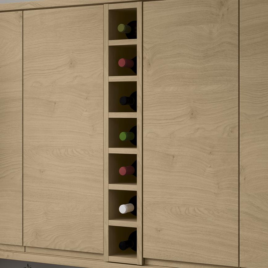 Clerkenwell Matt Natural Oak 900mm x 150mm Wine Rack