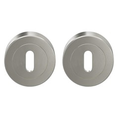 Satin Nickel Round Escutcheon