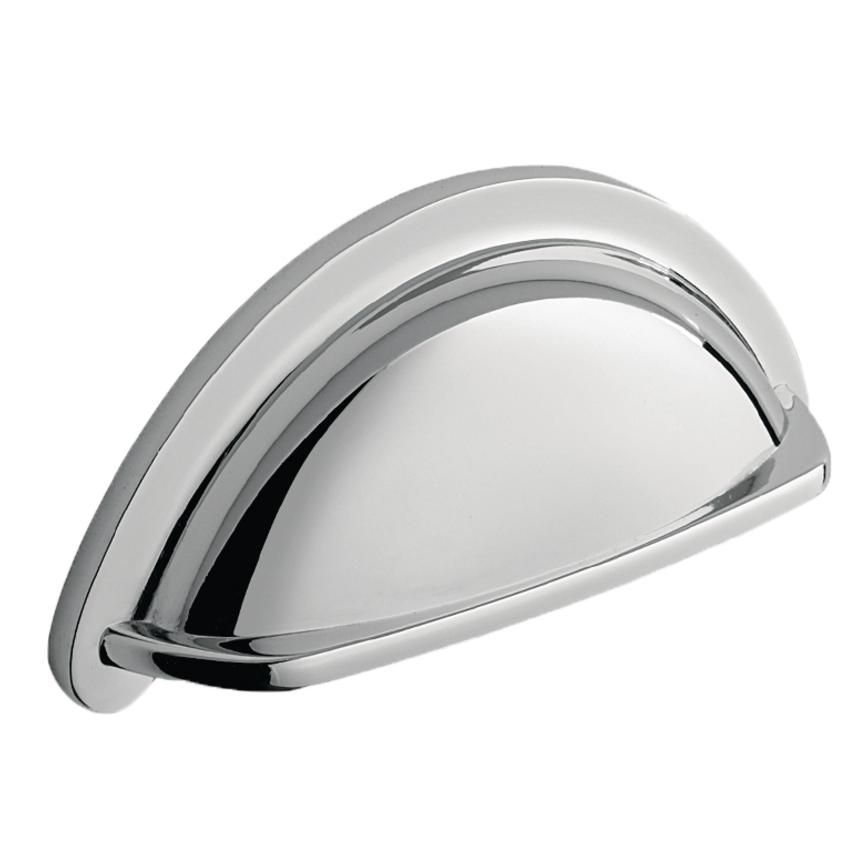 chrome effect cup handle