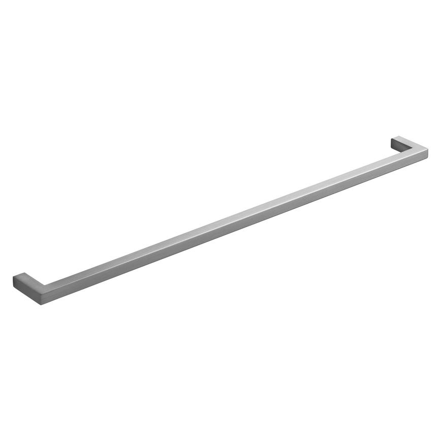 Brushed Nickel Effect Thin Square D Handle