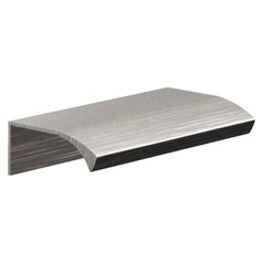 Stainless Steel Effect Curved Profile Handle 80mm