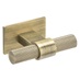 Aged Brass Effect T-Knob Handle and Backplate