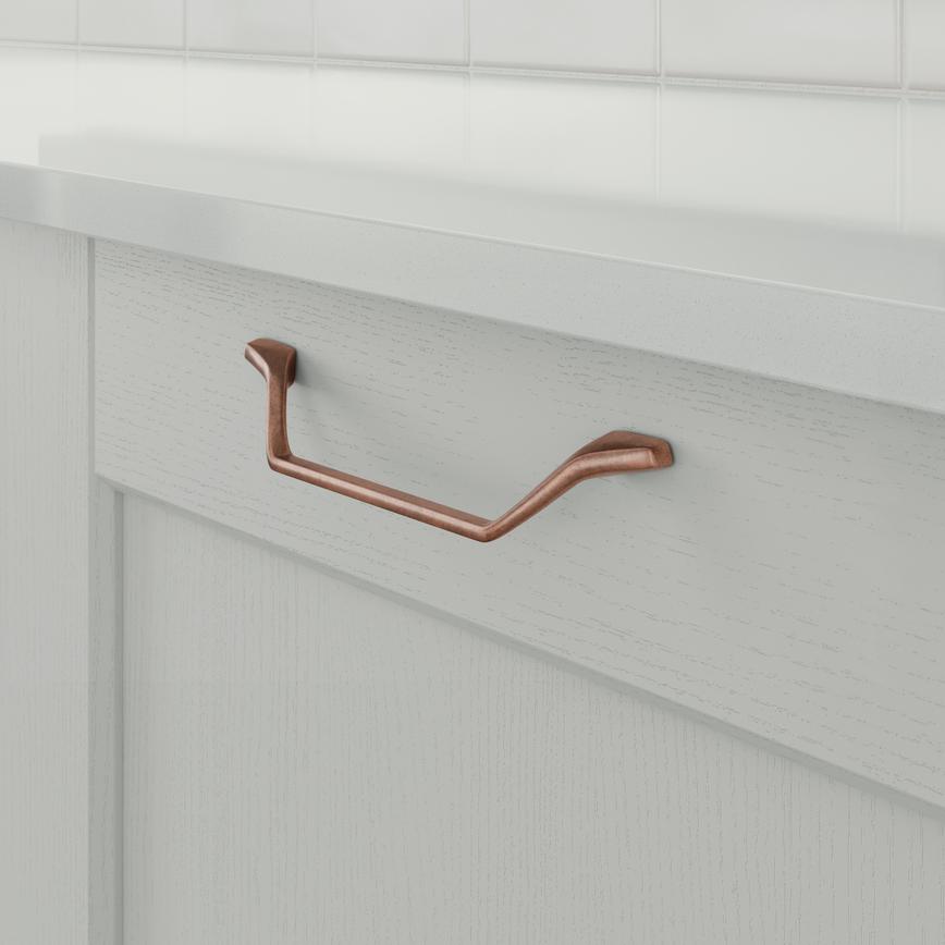 Antique Copper Tab Handle