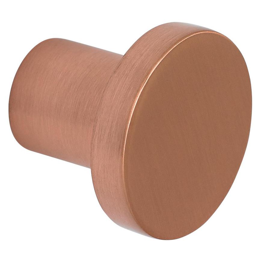 Metric brushed copper knob handle
