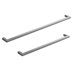 Metric Brushed Nickel Effect Square D Cupboard Handle