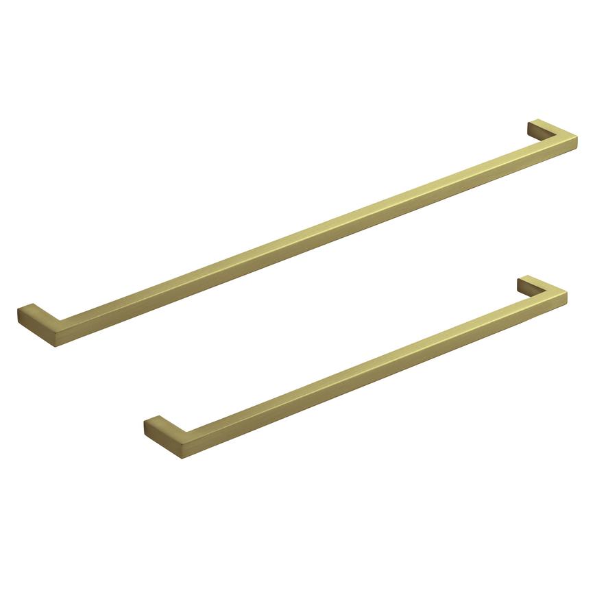 Mertic Brushed Brass Thin Square D
