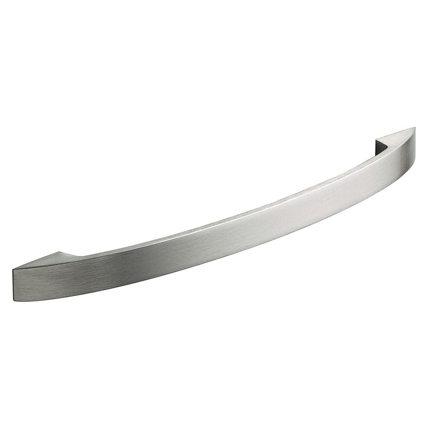 Thin Strap Brushed Stainless Steel D Cupboard Handle 235mm
