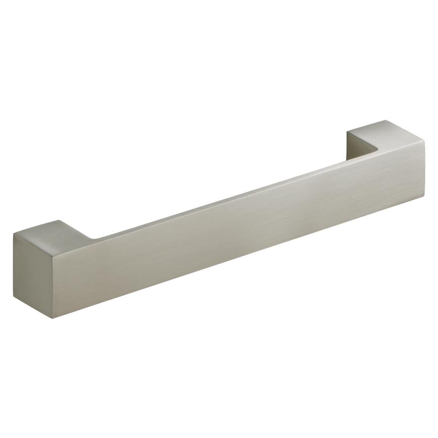 Square Brushed Stainless Steel D Cupboard Handle 192mm