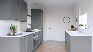 Chilcomb Dusk Blue EKES Galley Main Set Shot