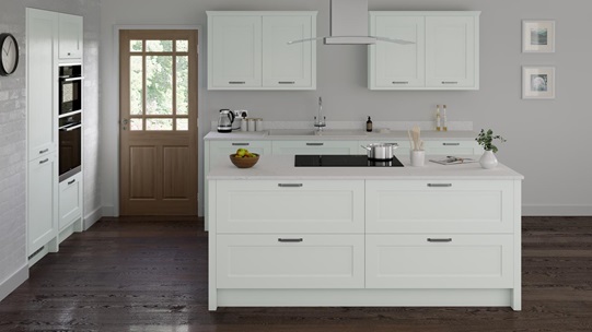 Chilcomb Paintable Blue EKES Island Main Set Shot