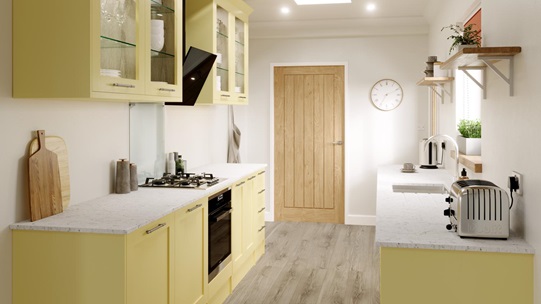 Chilcomb Paintable Yellow EKES Galley Main Set Shot