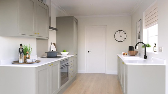 Chilcomb Dove Grey EKES Galley Main Set Shot