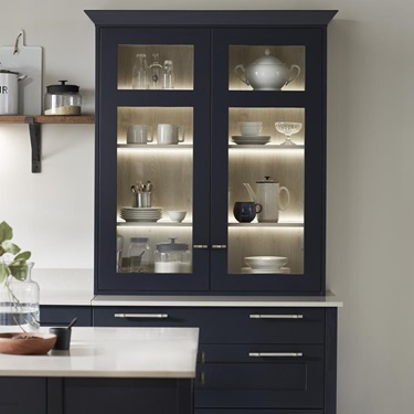 Howdens Chilcombe Navy Dresser 3 layers