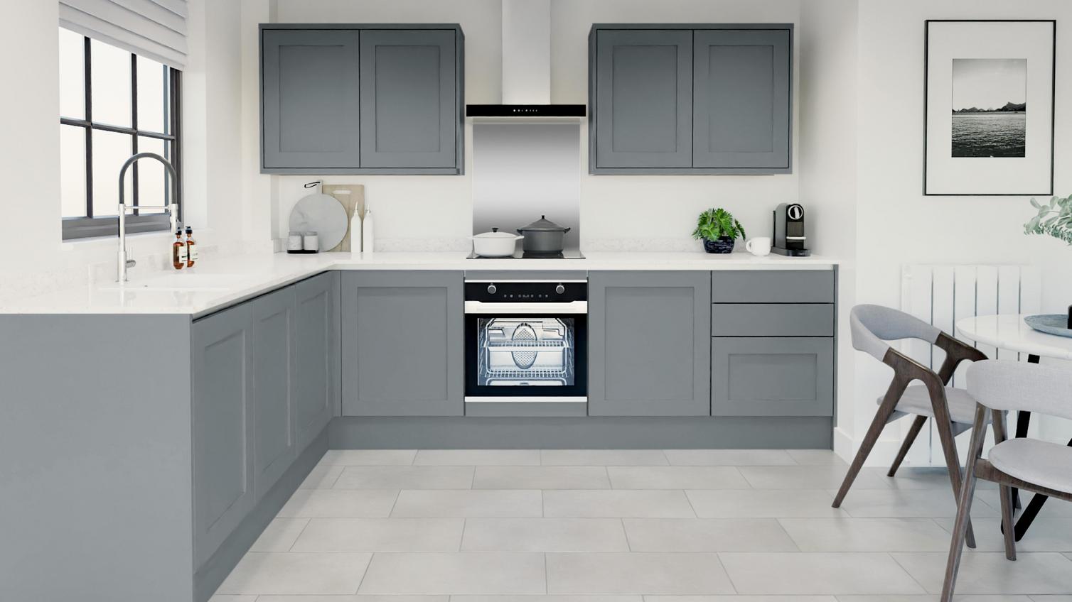 Chilcomb Dusk Blue Linear EKES LShape