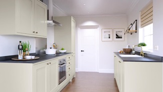 Chilcomb Inframe Porcelain Galley Kitchen