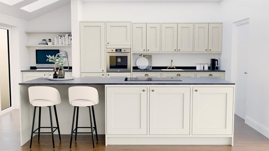 Chilcomb Inframe Porcelain Island Kitchen