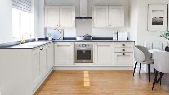 Chilcomb Inframe Porcelain L Shape Kitchen