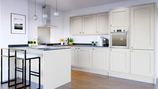 Chilcomb Inframe Porcelain Peninsula Kitchen