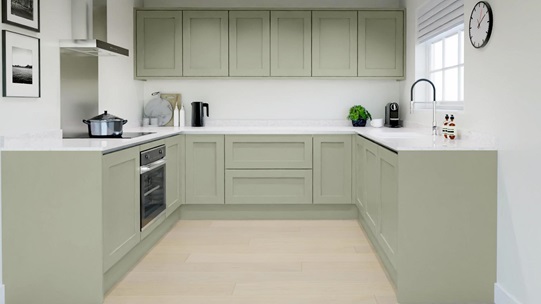 Chilcomb Sage Green Linear EKES UShape