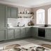 Chilcomb Reed Green Handleless Kitchen Cameo