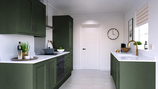 Chilcomb Paint To Order Fir Green EKES Galley