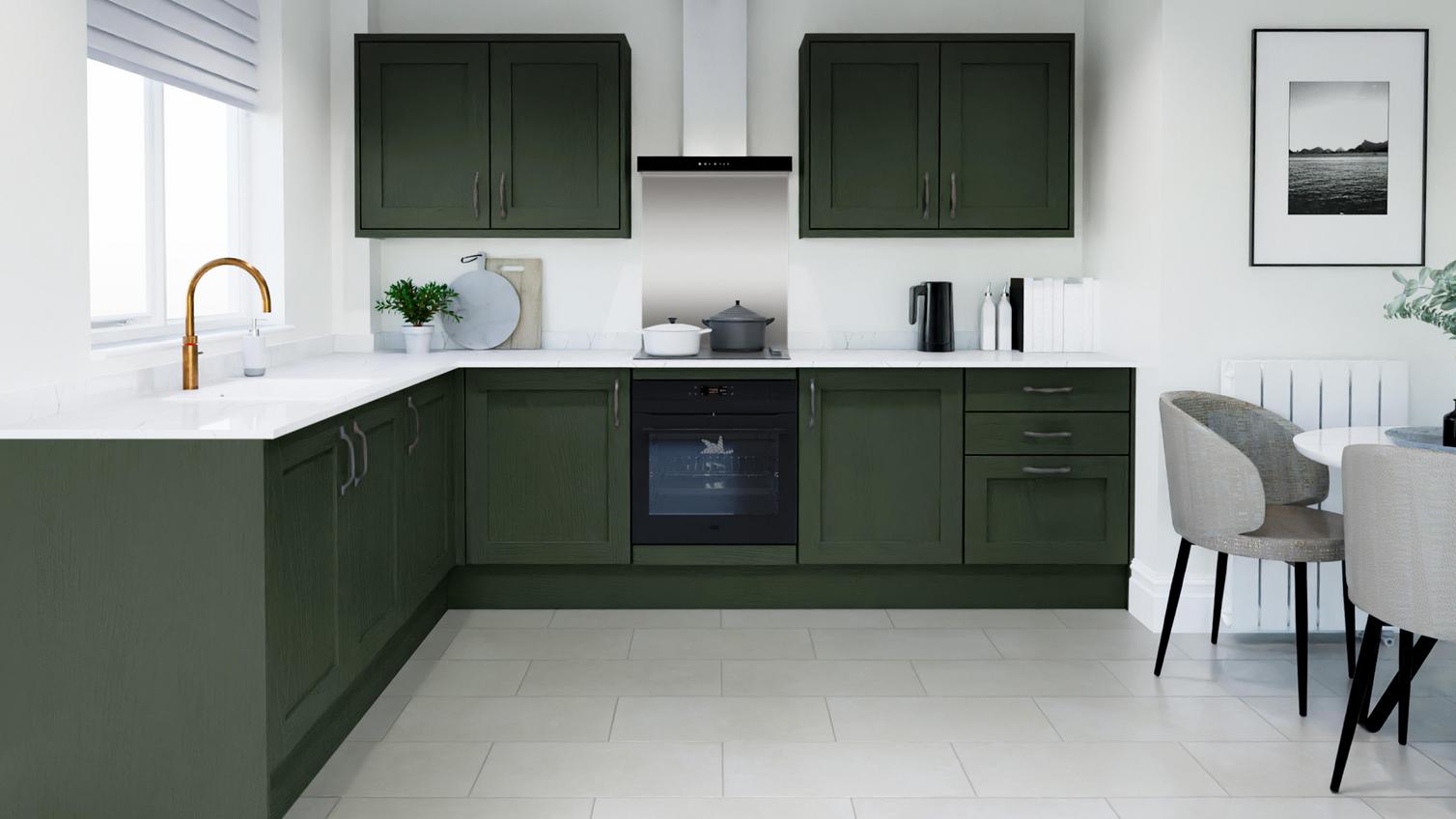 Chilcomb Paint To Order Fir Green EKES L Shaped