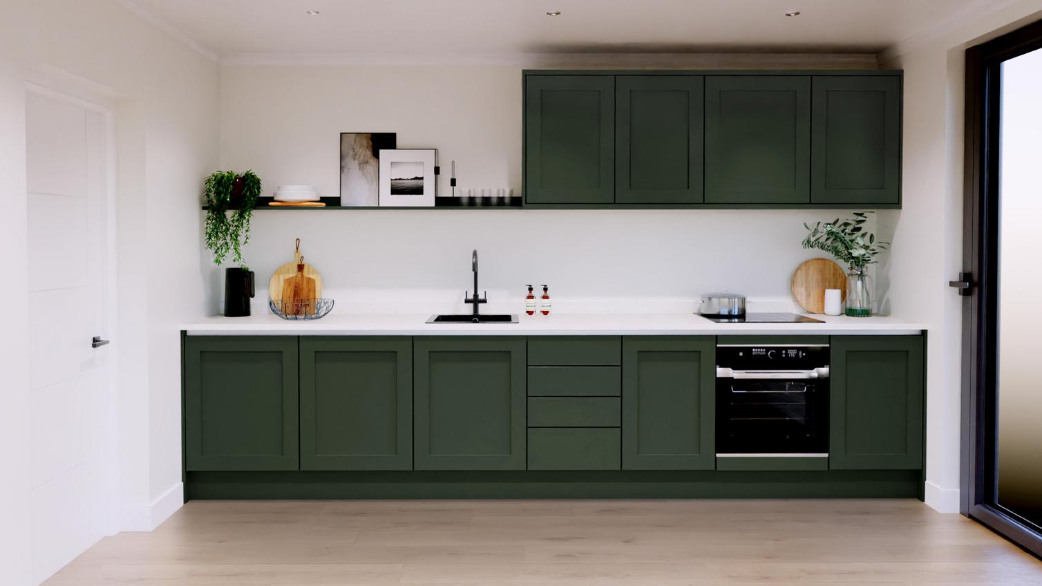 Chilcomb FirGreen Handleless EKES Set Shot Single Wall 