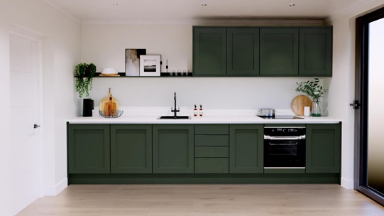 Chilcomb FirGreen Handleless EKES Set Shot Single Wall 