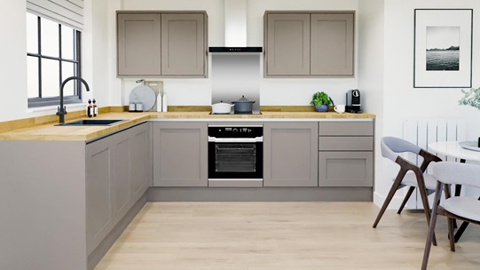 Chilcomb Mushroom Handleless EKES Set Shot L Shape 