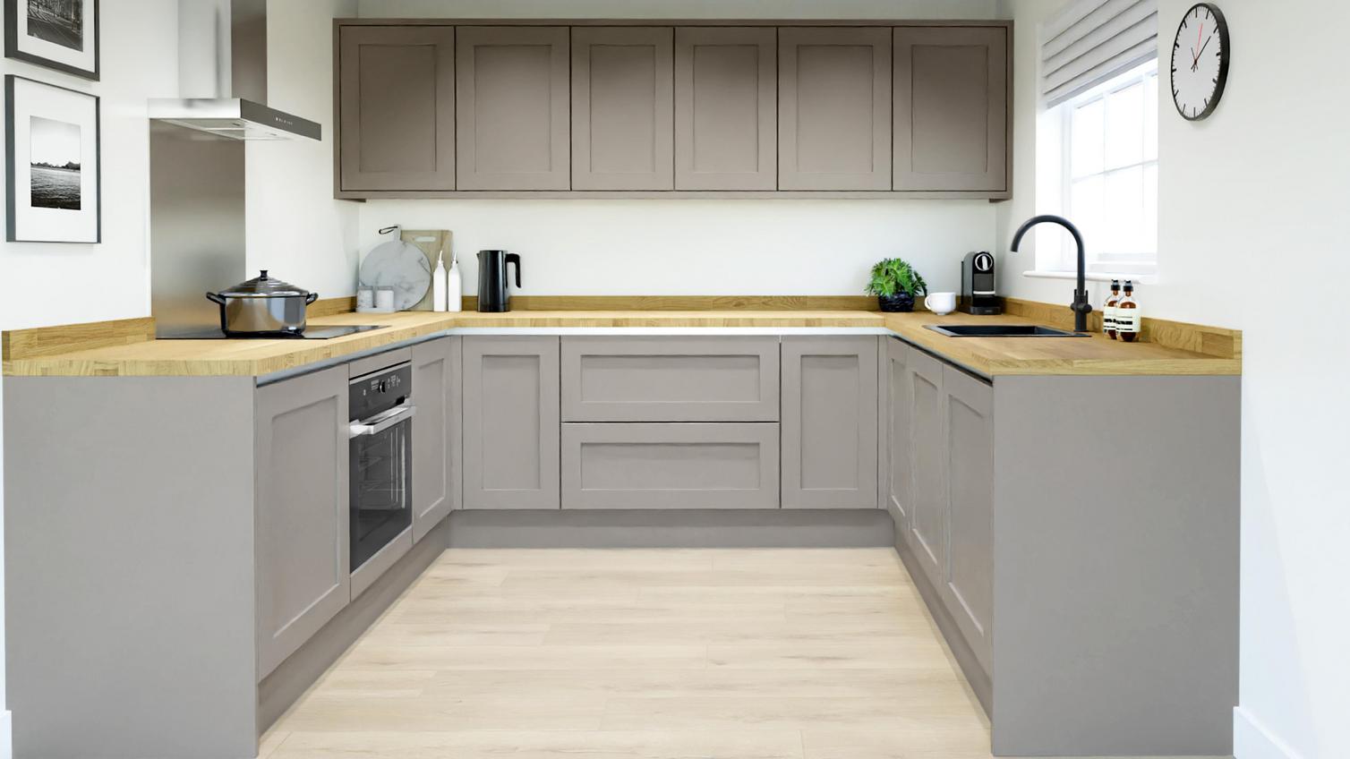 Chilcomb Mushroom Handleless EKES Set Shot U Shape