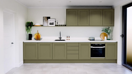 Chilcomb Olive Handleless EKES Set Shot Single Wall 