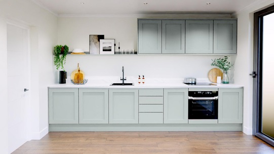 Chilcomb Seafoam Handleless EKES Set Shot Single Wall