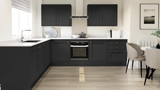 Chilcomb Charcoal Inframe L Shape