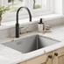 Chilcomb Oak and Porcelain Sink and Tap