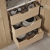 Chilcomb Oak and Porcelain Storage Draers