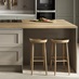 Chilcomb Estate Green Handleless Island Bar Stools