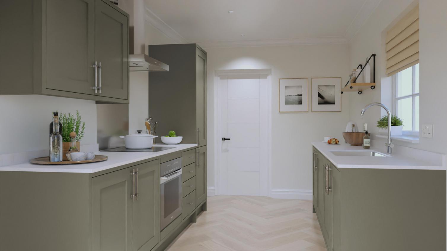 Chilcomb In Frame Estate Green EKES Galley