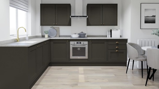 Chilcomb In Frame Ash Green EKES L Shape