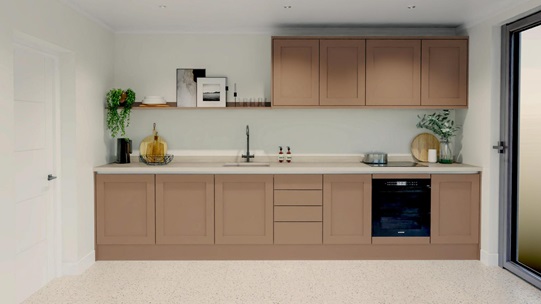 Chilcomb Handleless Terracotta EKES Single Wall