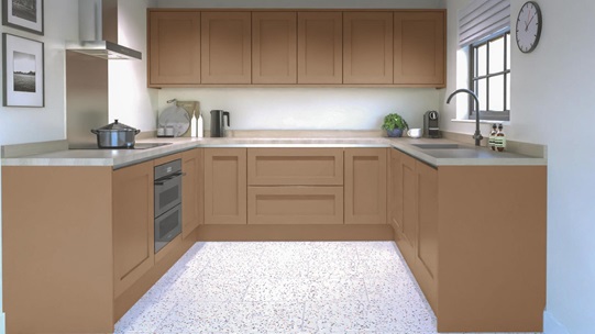 Chilcomb Handleless Terracotta EKES U Shape