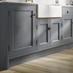 Elmbridge Dusk Blue In-frame Sink and Tap