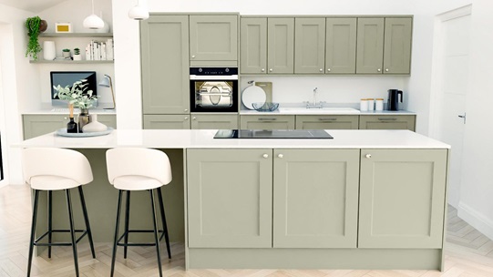 Elmbridge Sage Green Island Kitchen