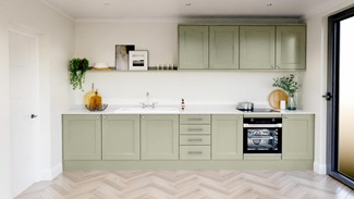 Elmbridge Sage Green Single Wall Kitchen