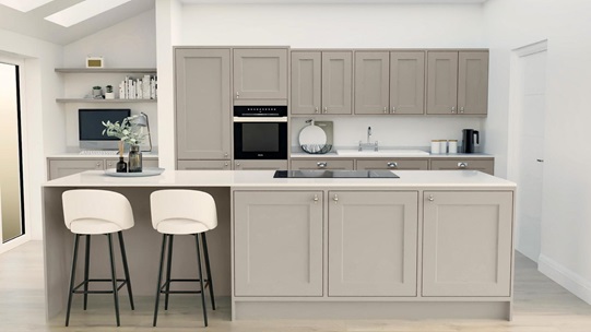 Elmbridge Pebble Inframe Island Kitchen