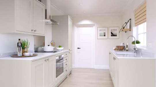 Elmbridge Inframe Porcelain Galley Kitchen