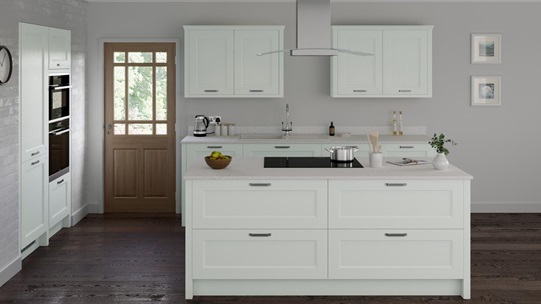 Elmbridge Paintable Blue EKES Island Main Set Shot