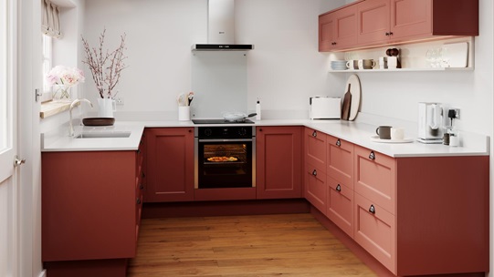 Elmbridge Paintable Red EKES UShape Main Set Shot